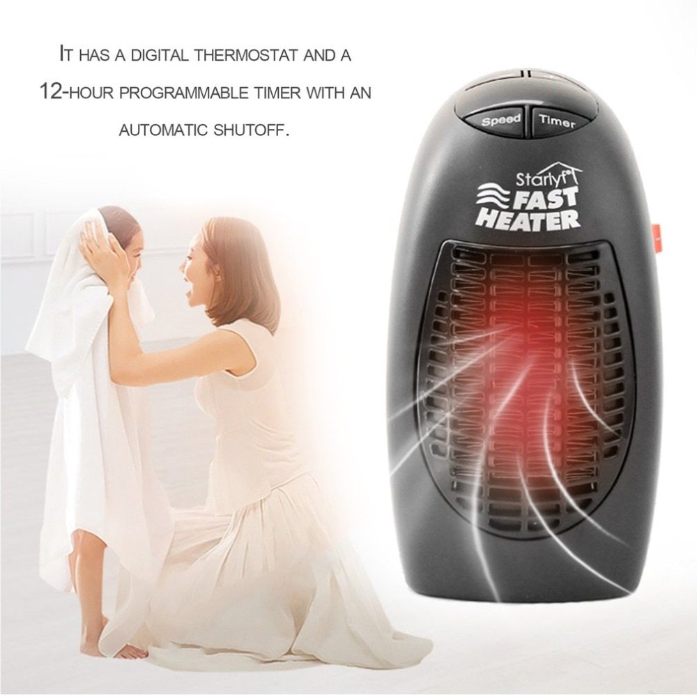 Mini 360° Rotating Plug Electric Heater