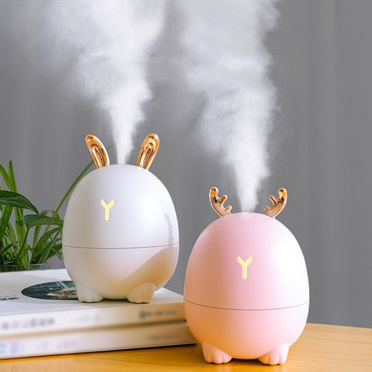 USB Cartoon Deer & Rabbit Humidifier – Fun & Functional