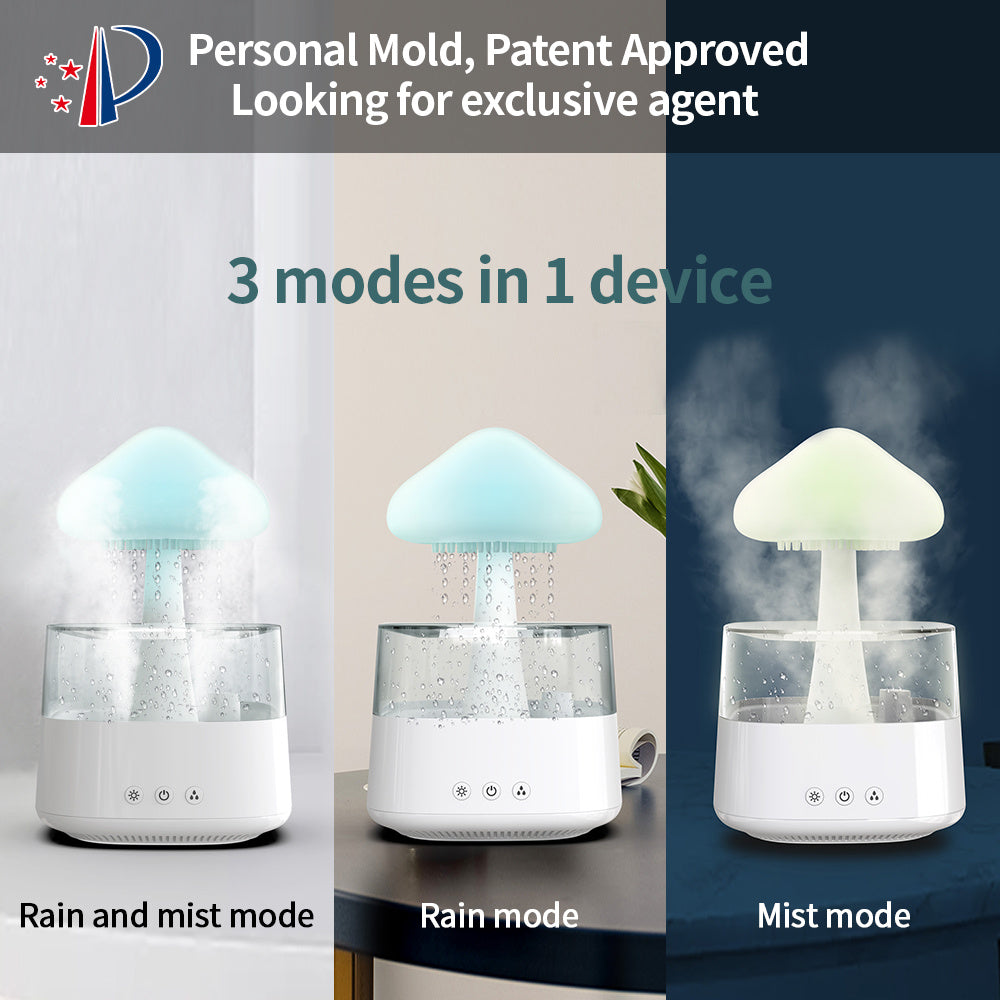 Rain Cloud Mushroom Humidifier – Relaxing & Refreshing
