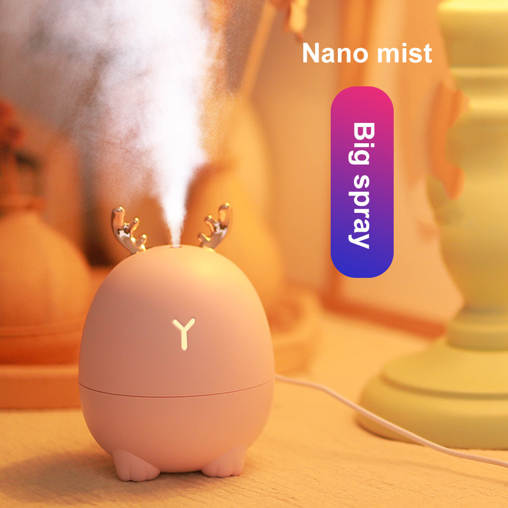 USB Cartoon Deer & Rabbit Humidifier – Fun & Functional
