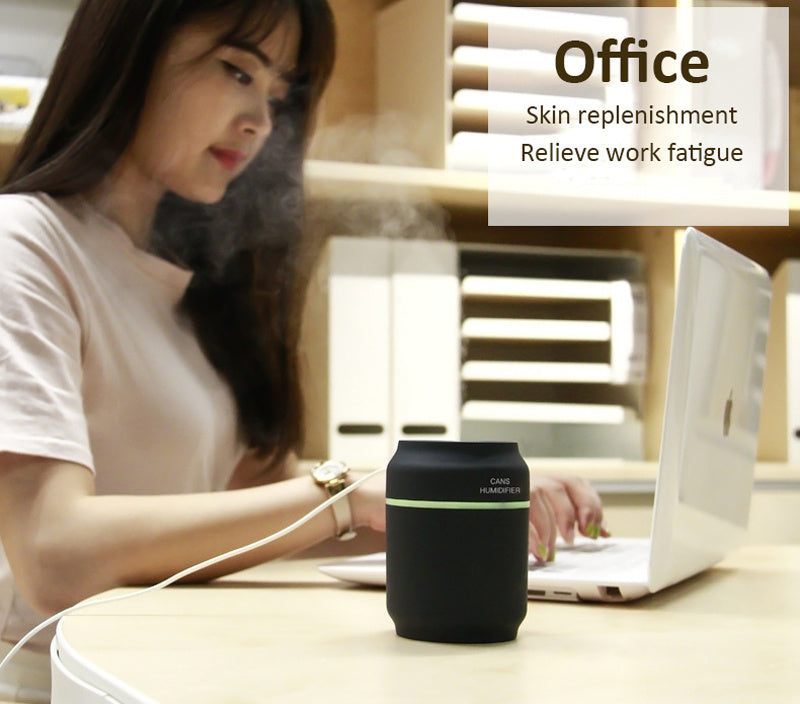 "Mini Can Humidifier – Portable & Efficient"