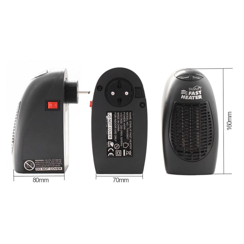 Mini 360° Rotating Plug Electric Heater